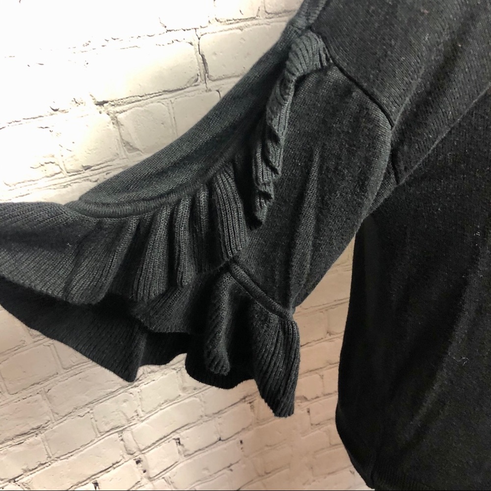 Halogen Ruffle Short Sleeve Sweater - Picture 4 of 7